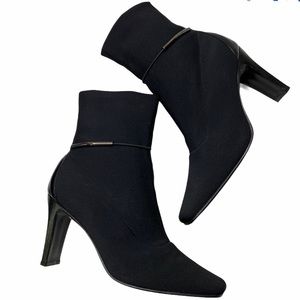 EMILIO BERTOLINI RITZ BLACK ANKLE  BOOTIES
